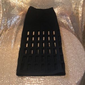 RARE Hot Heart Taiwan Laser Cutout Skirt